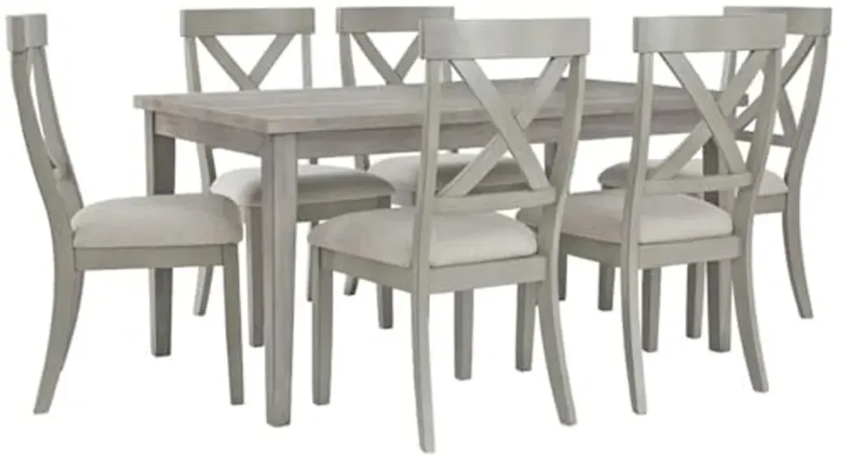 Signature Design by Ashley Parellen Rectangular Dining Table in Gray