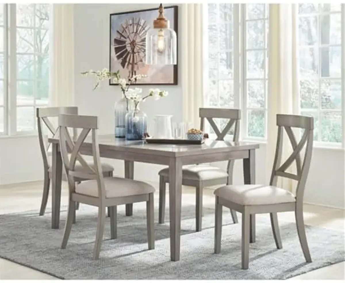 Signature Design by Ashley Parellen Rectangular Dining Table in Gray