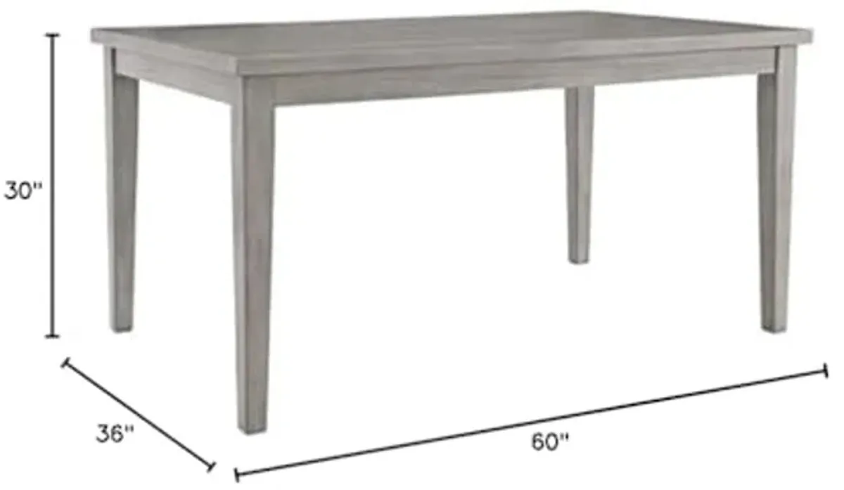 Signature Design by Ashley Parellen Rectangular Dining Table in Gray