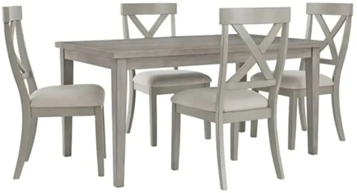 Signature Design by Ashley Parellen Rectangular Dining Table in Gray