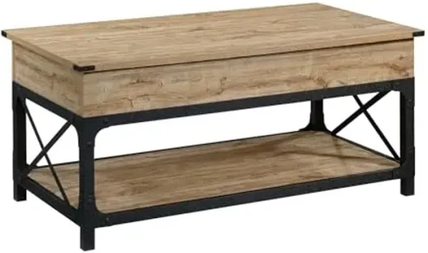 Sauder Steel River Lift Top Coffee Table, Milled Mesquite Finish