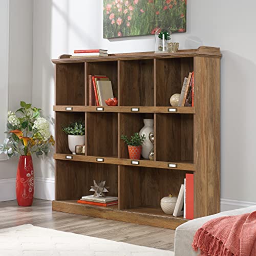 Sauder Barrister Lane Bookcase, L: 53.15" x W: 12.13" x H: 47.52", Sindoori Mango Finish