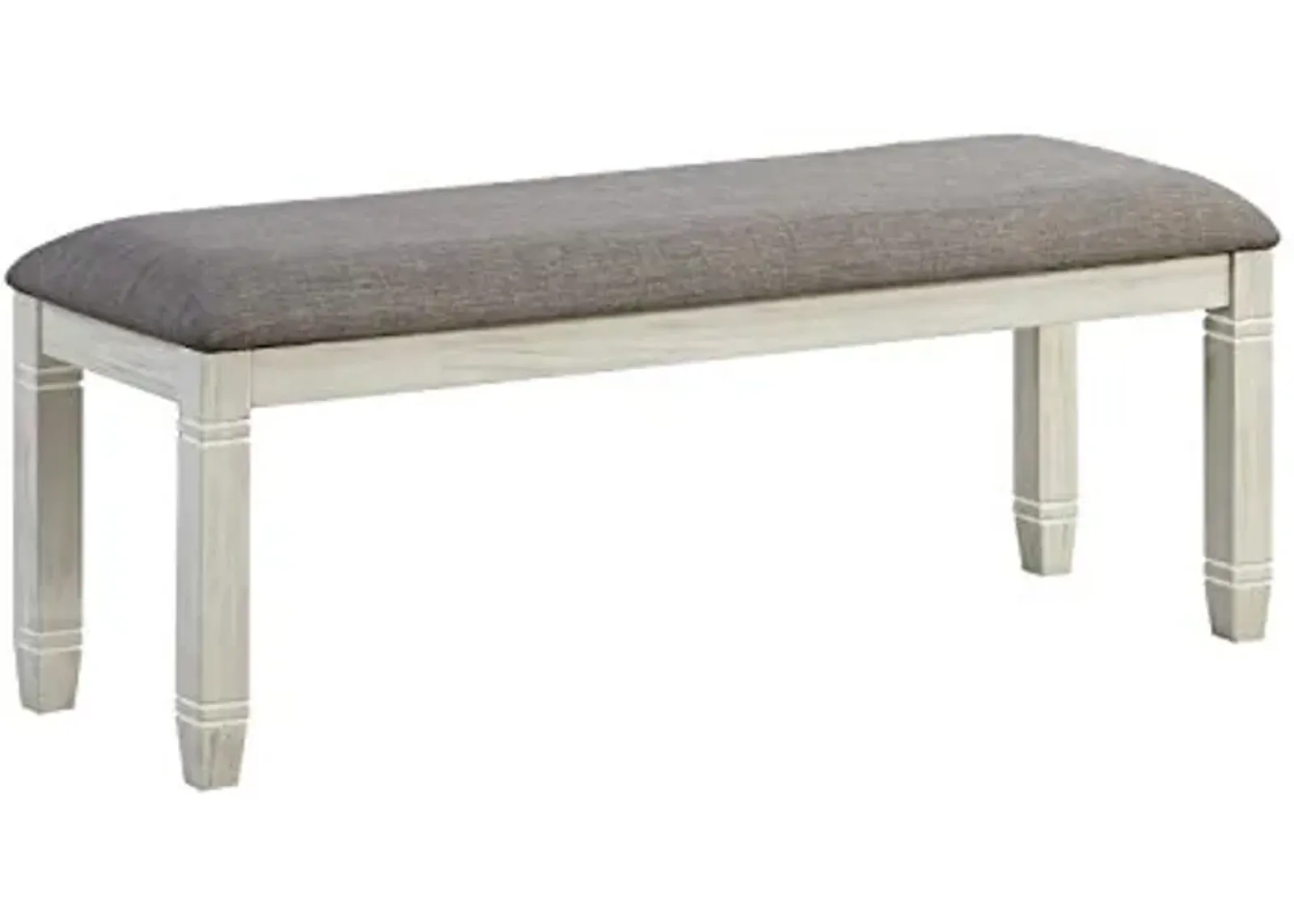 Lexicon Cailloux 48" Dining Bench, Antique White