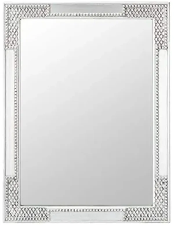 Safavieh Home Collection Velmin 30 x 40-inch Silver Traditional Rectangular Decorative Mirror