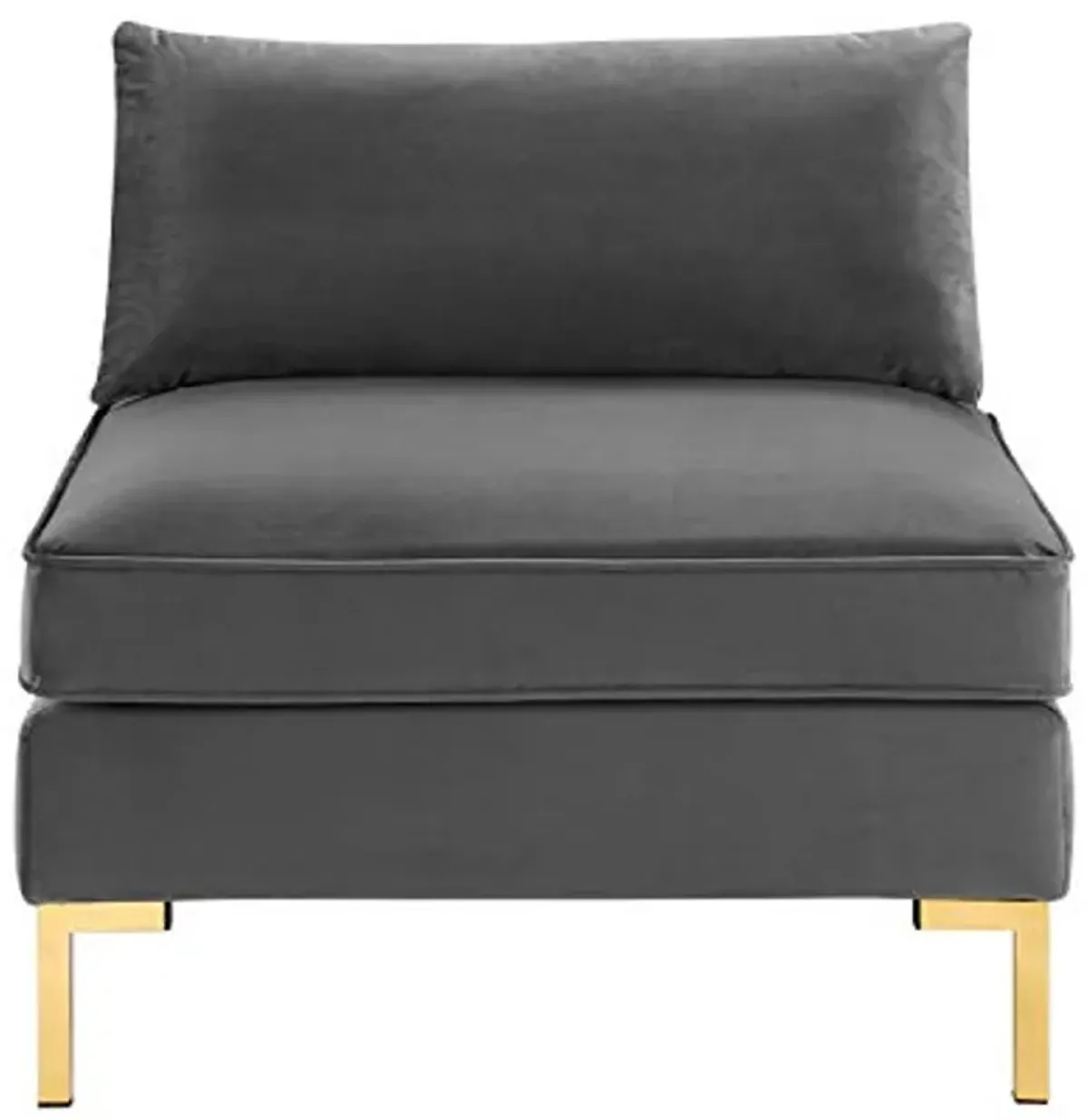 Modway Ardent Performance Velvet, Armless Chair, Grey