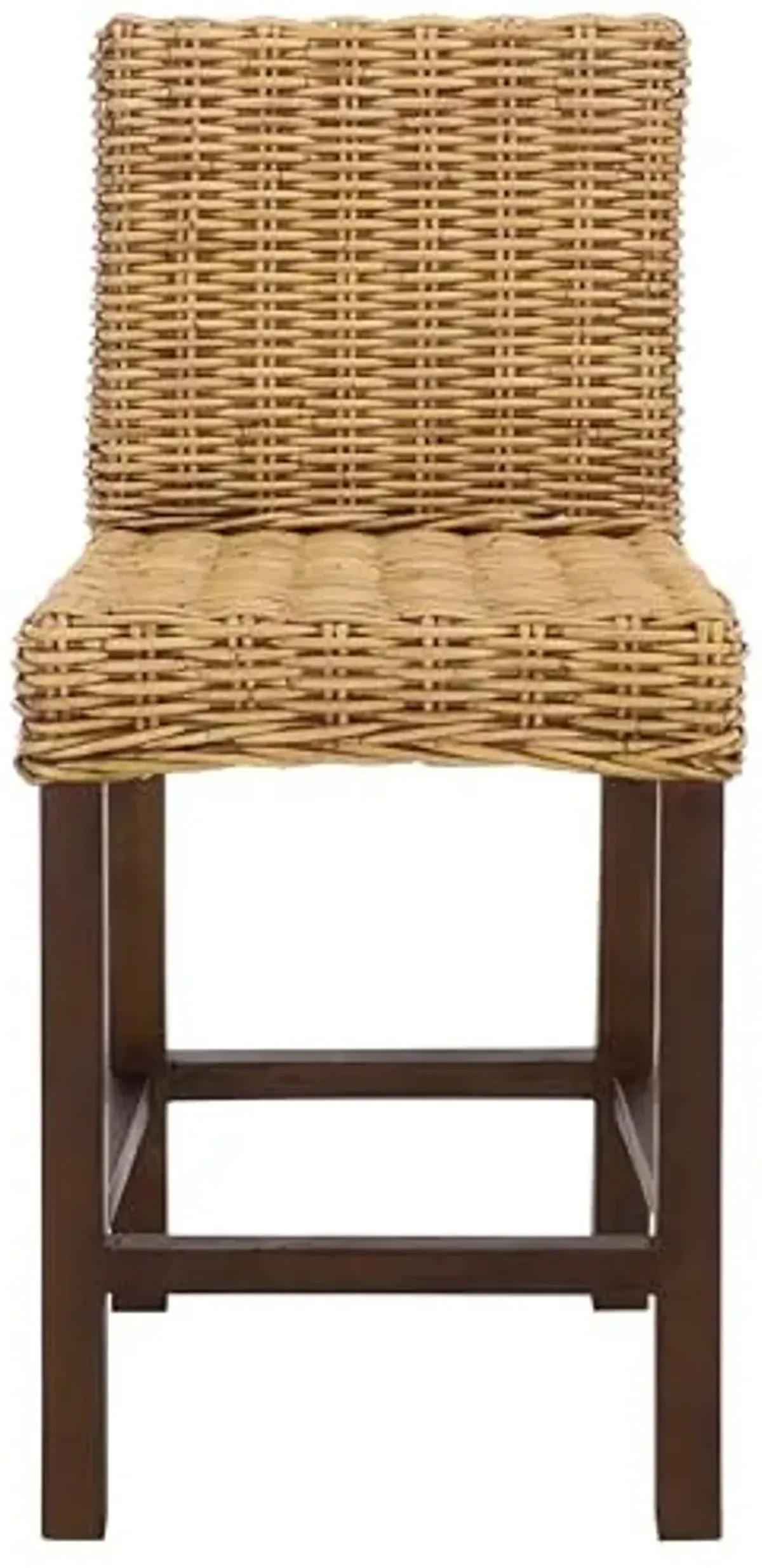 SAFAVIEH Home Tobie Honey Brown Wash Rattan 24-inch Counter Stool