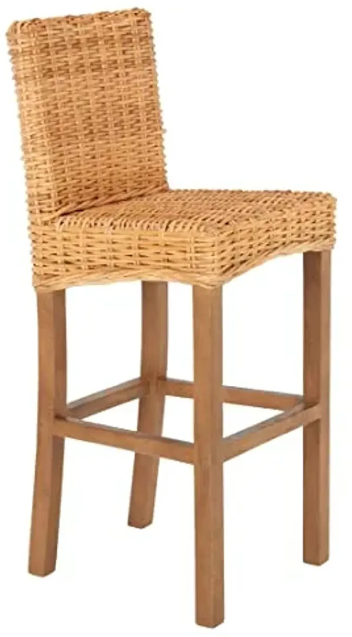 SAFAVIEH Home Tobie Natural Rattan 30-inch Bar Stool