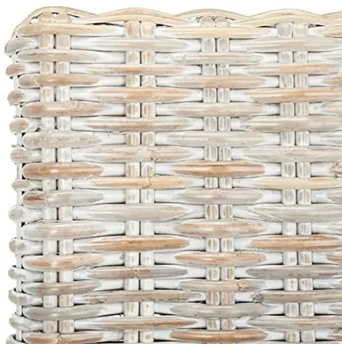 SAFAVIEH Home Tobie Grey White Wash Rattan 24-inch Counter Stool