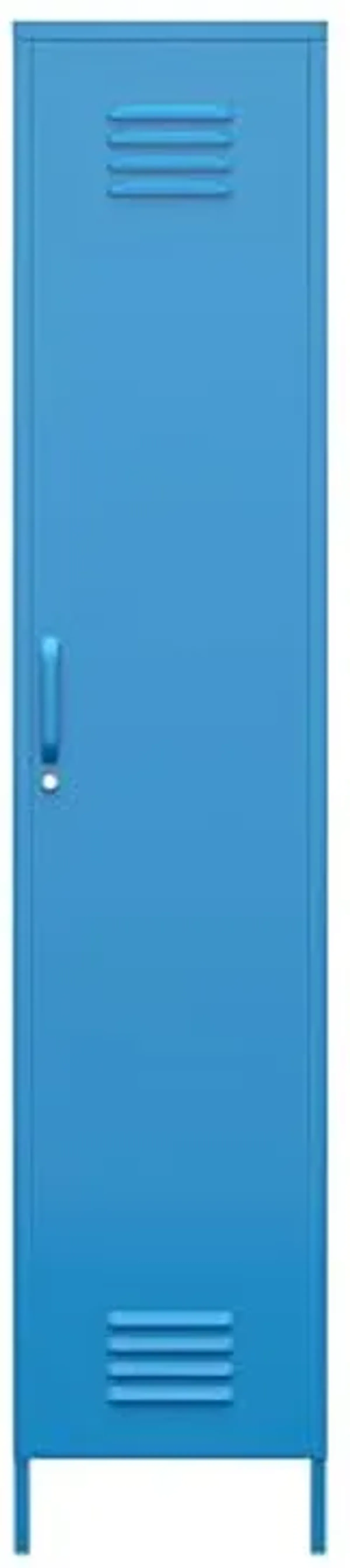 Novogratz Cache Single Metal Locker Storage, Blue Cabinet