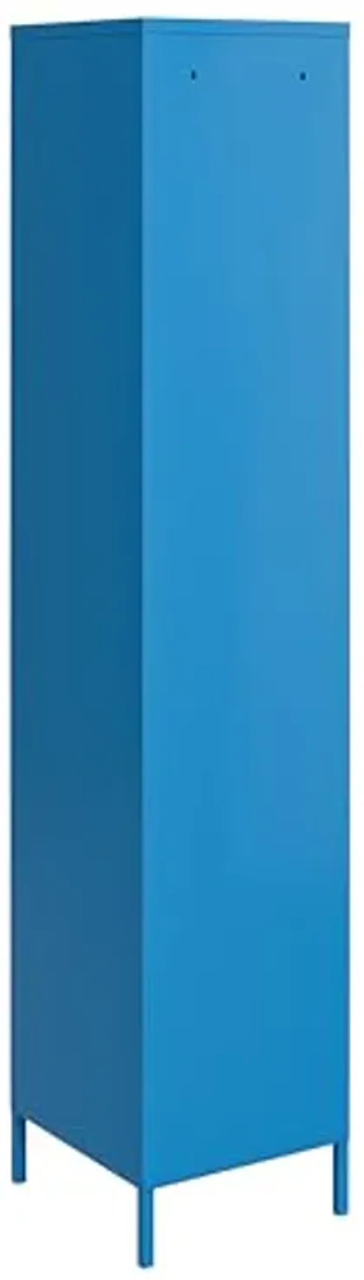 Novogratz Cache Single Metal Locker Storage, Blue Cabinet