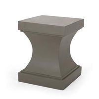 Christopher Knight Home Allison Outdoor Modern Lightweight Concrete Side Table, Light Gray
