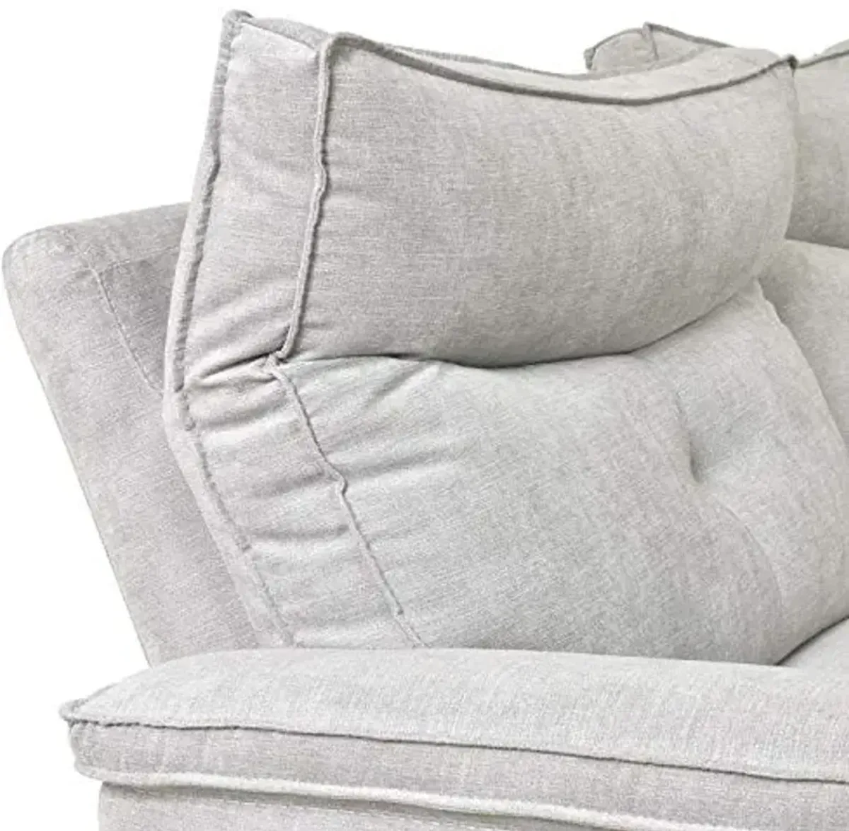 Lexicon Aimot Modular Power Reclining Sectional, Right Chaise, Mist Gray