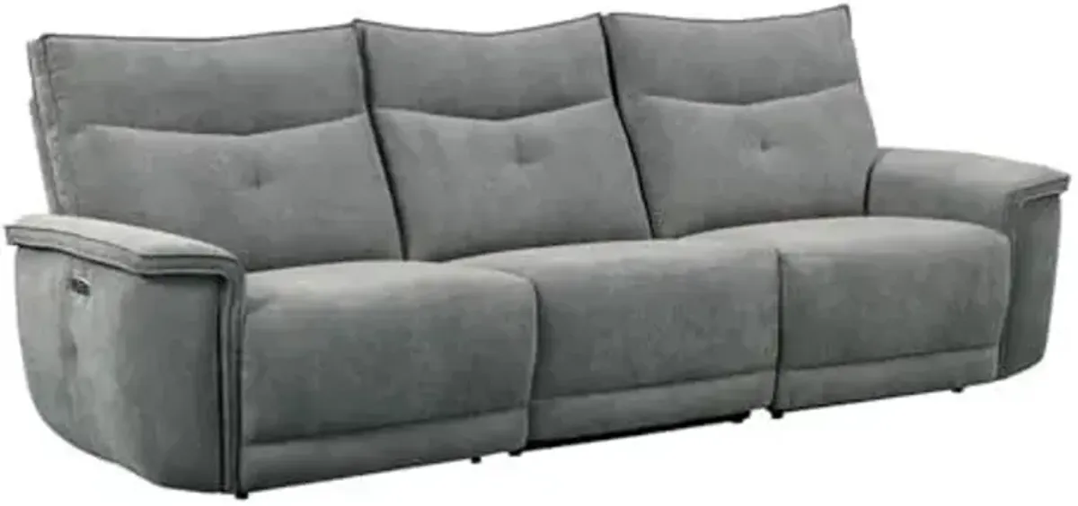 Lexicon Aimot Power Double Reclining Sectional, Sofa, Dark Gray
