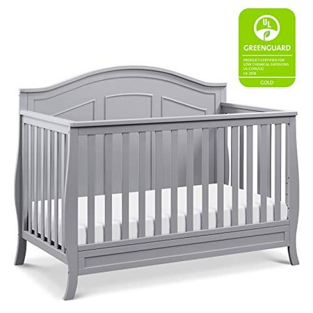 DaVinci Emmett 4-in-1 Convertible Crib in Grey, Greenguard Gold Certified