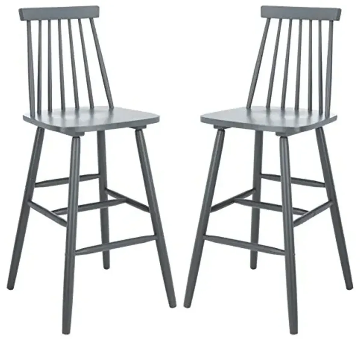 Safavieh Home Collection Beaufort Spindle Back Grey 30-inch Bar Stool (Set of 2)