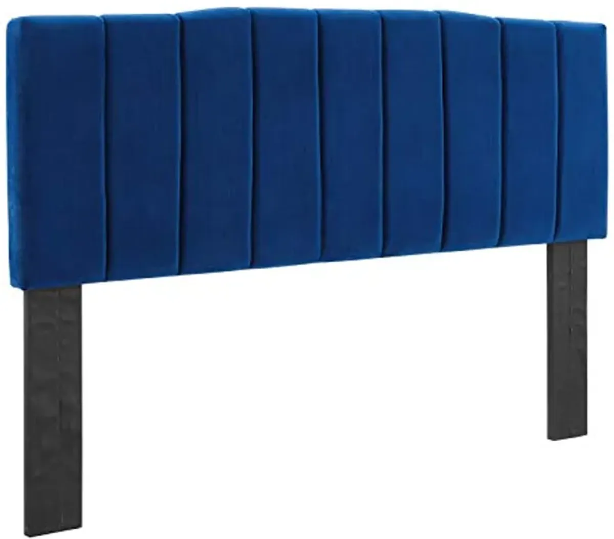 Modway Camilla Channel Tufted Performance Velvet King/California King Headboard in Navy