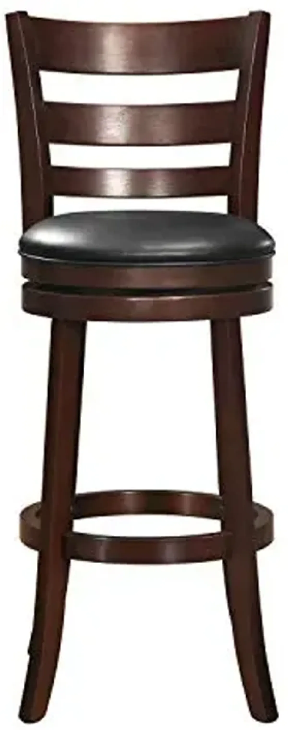 Lexicon Eschete Ladder Back Swivel Bar Stool, 30" SH, Dark Cherry