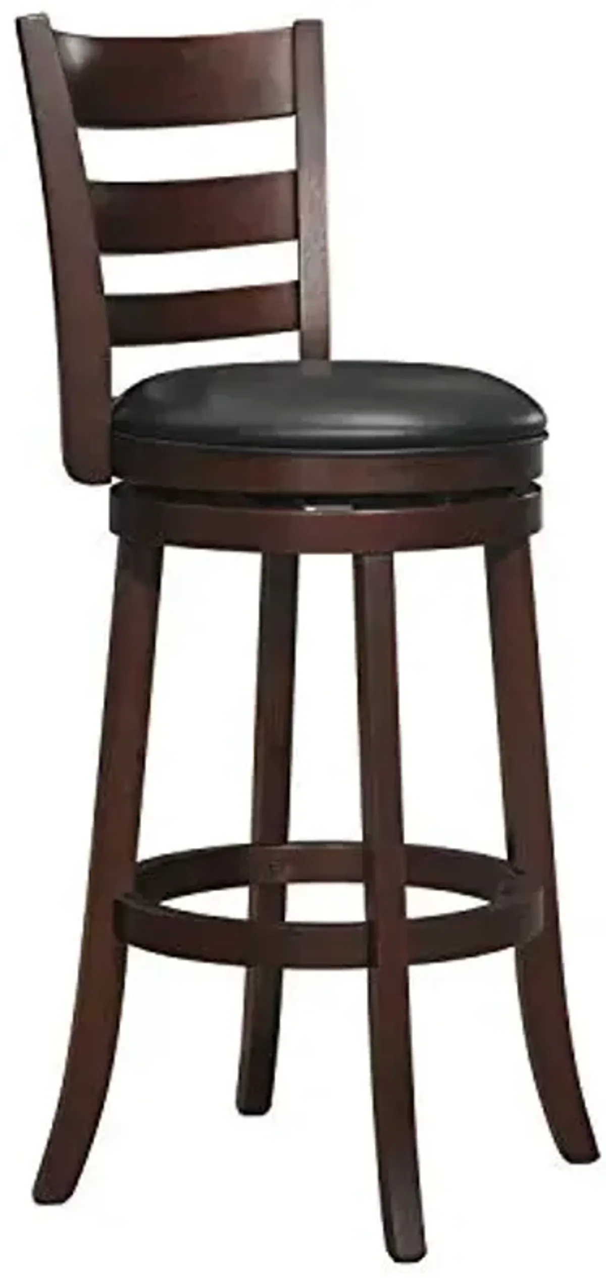 Lexicon Eschete Ladder Back Swivel Bar Stool, 30" SH, Dark Cherry