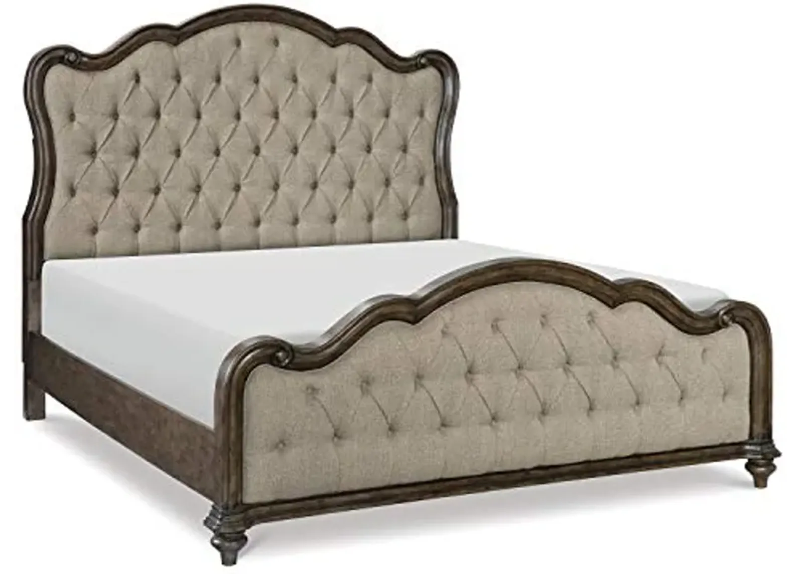 Lexicon Valtellina Panel Bed, Queen, Brown Oak