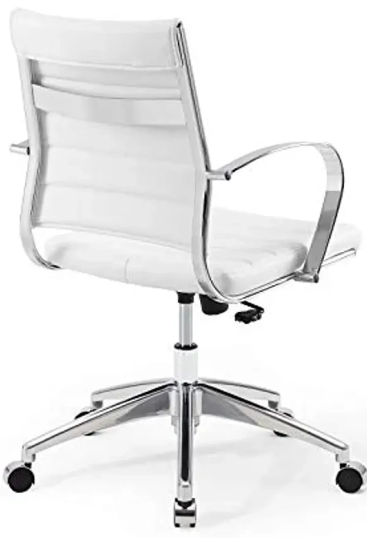 Modway Jive Ribbed, Mid Back Office Chair, White