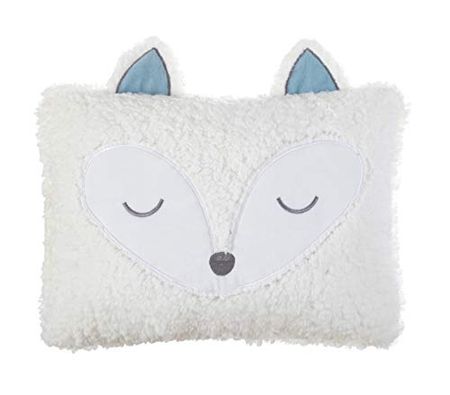Hearts & Stars Fox Decorative Bed Pillow, Ivory