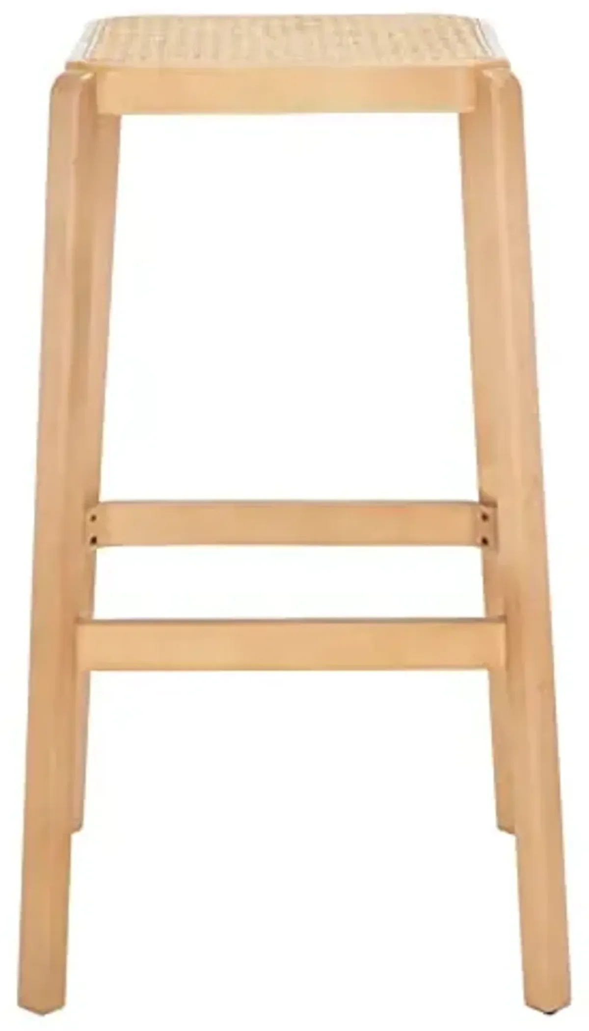 SAFAVIEH Home Collection Silus Natural Backless Cane 30-inch Bar Stool
