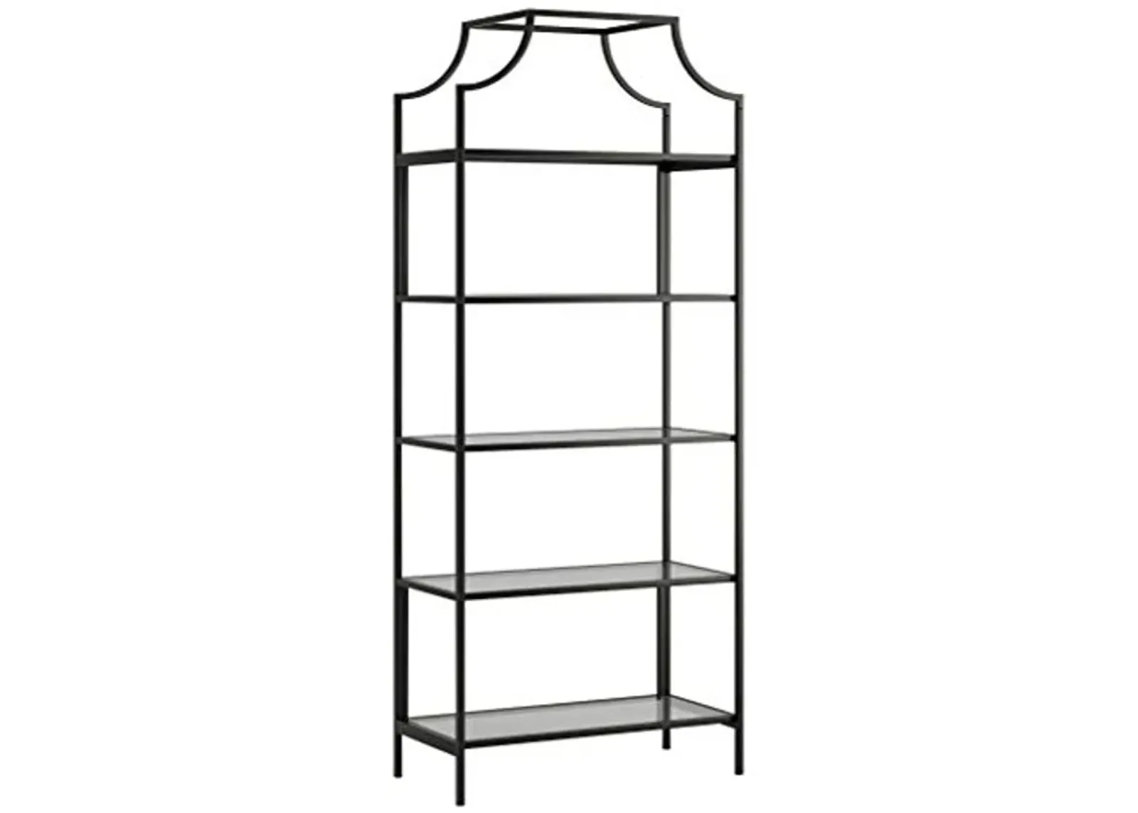 Sauder Harvey Park Bookcase/Book Shelf, Black