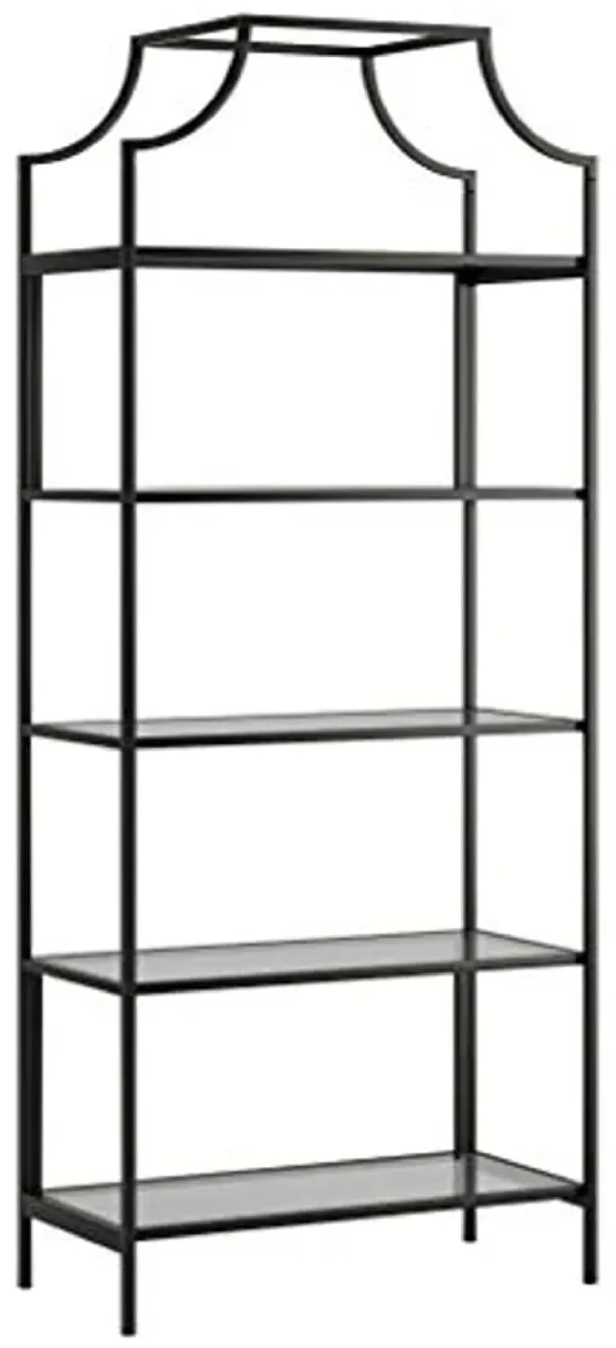 Sauder Harvey Park Bookcase/Book Shelf, Black