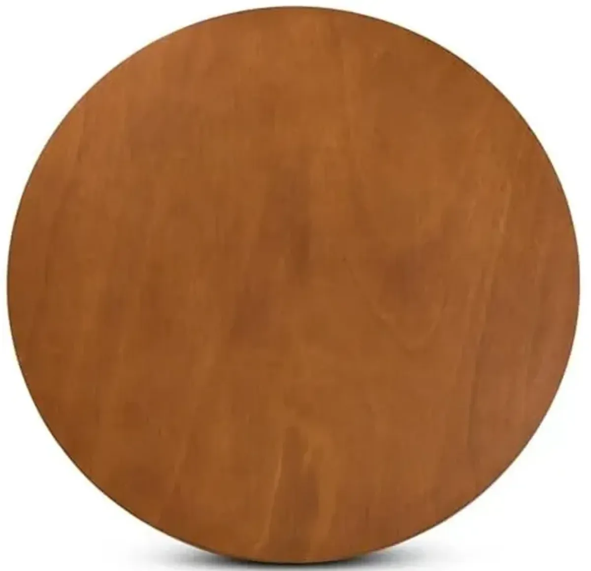 Baxton Studio Alayna Modern and Contemporary Walnut Brown Finished 35-Inch-Wide Round Wood Dining Table