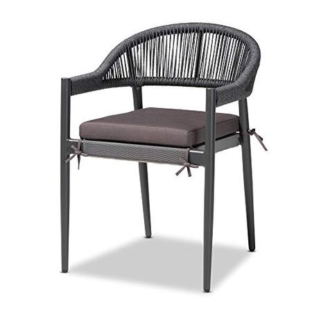 Baxton Studio Dining Chairs, Grey