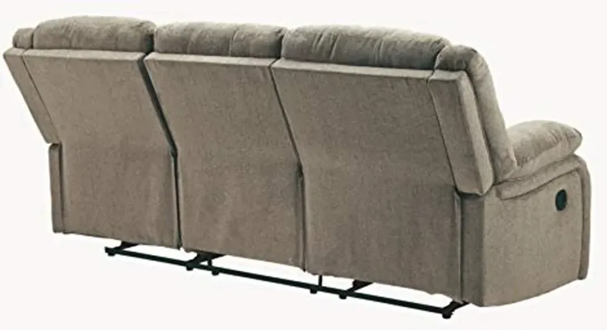 Signature Design by Ashley Draycoll Contemporary Manual Reclining Sofa, Light Brown