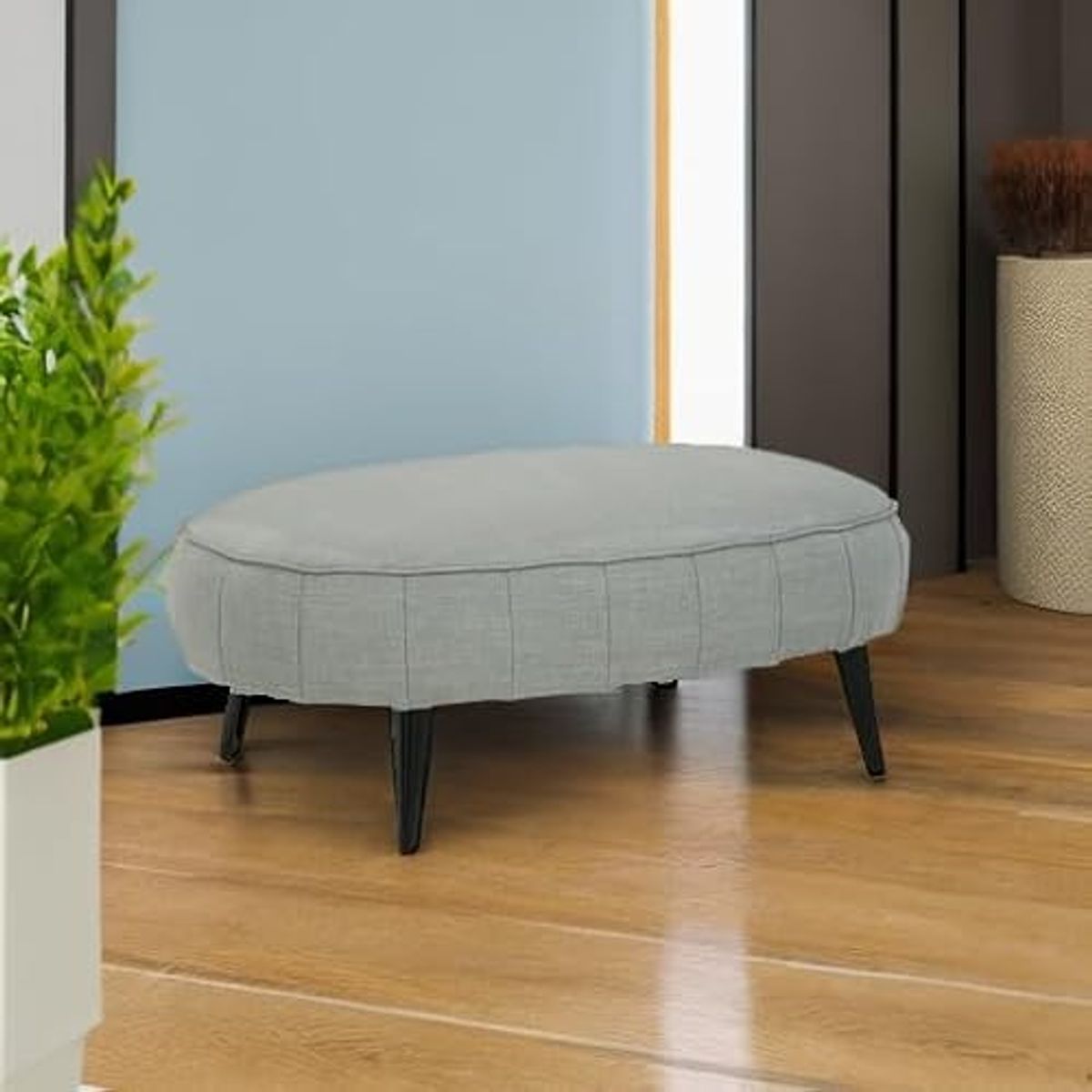 Signature Design by Ashley Hollyann Oversized Accent Ottoman, Gray