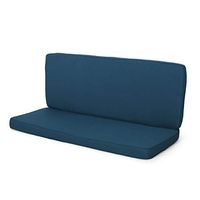 Christopher Knight Home Gavin Outdoor Water Resistant Fabric Loveseat Cushions, Dark Teal