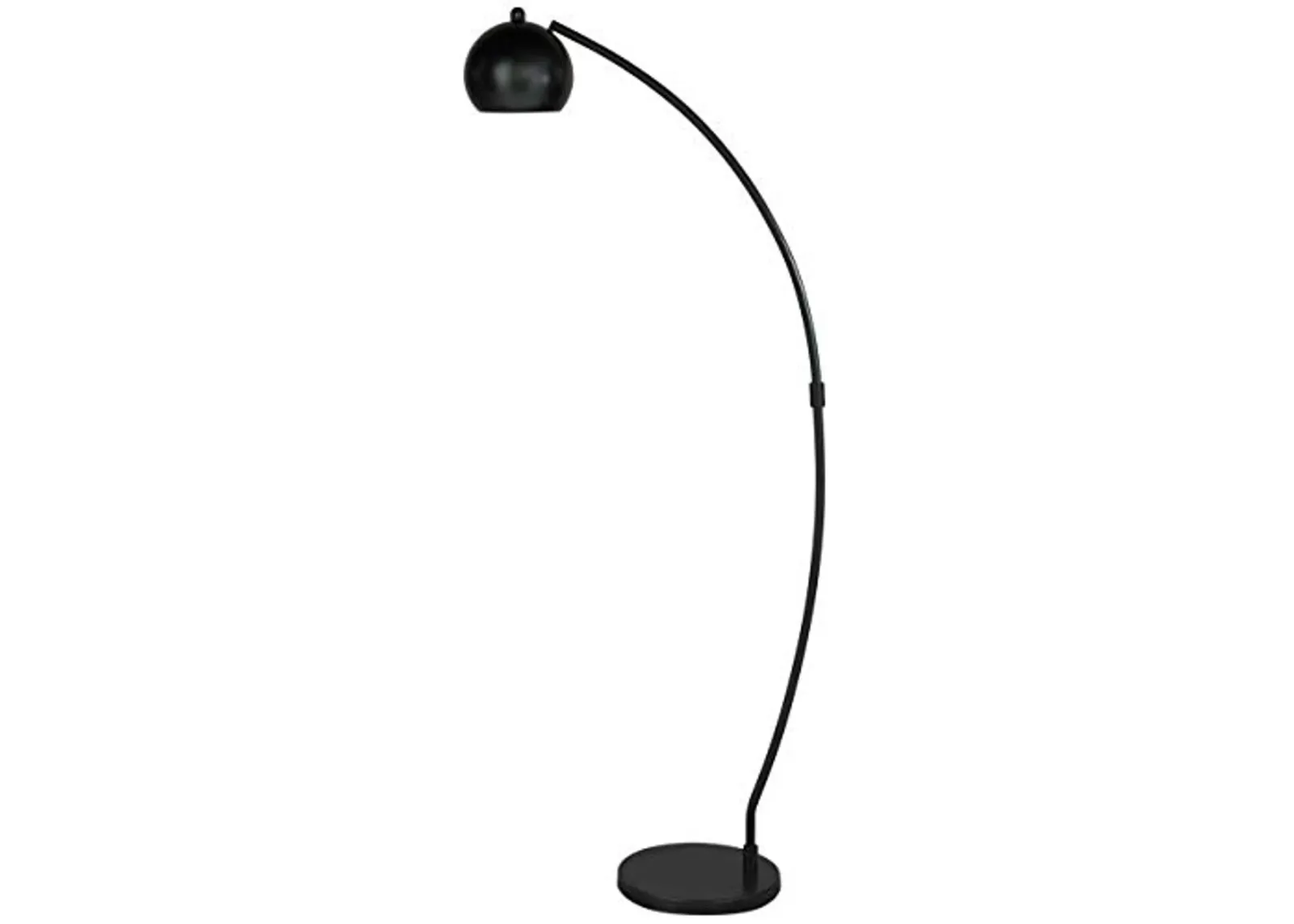 Signature Design by Ashley Marinel Contemporary 58.25" Metal Arc Floor Lamp with Adjustable Shade, Black