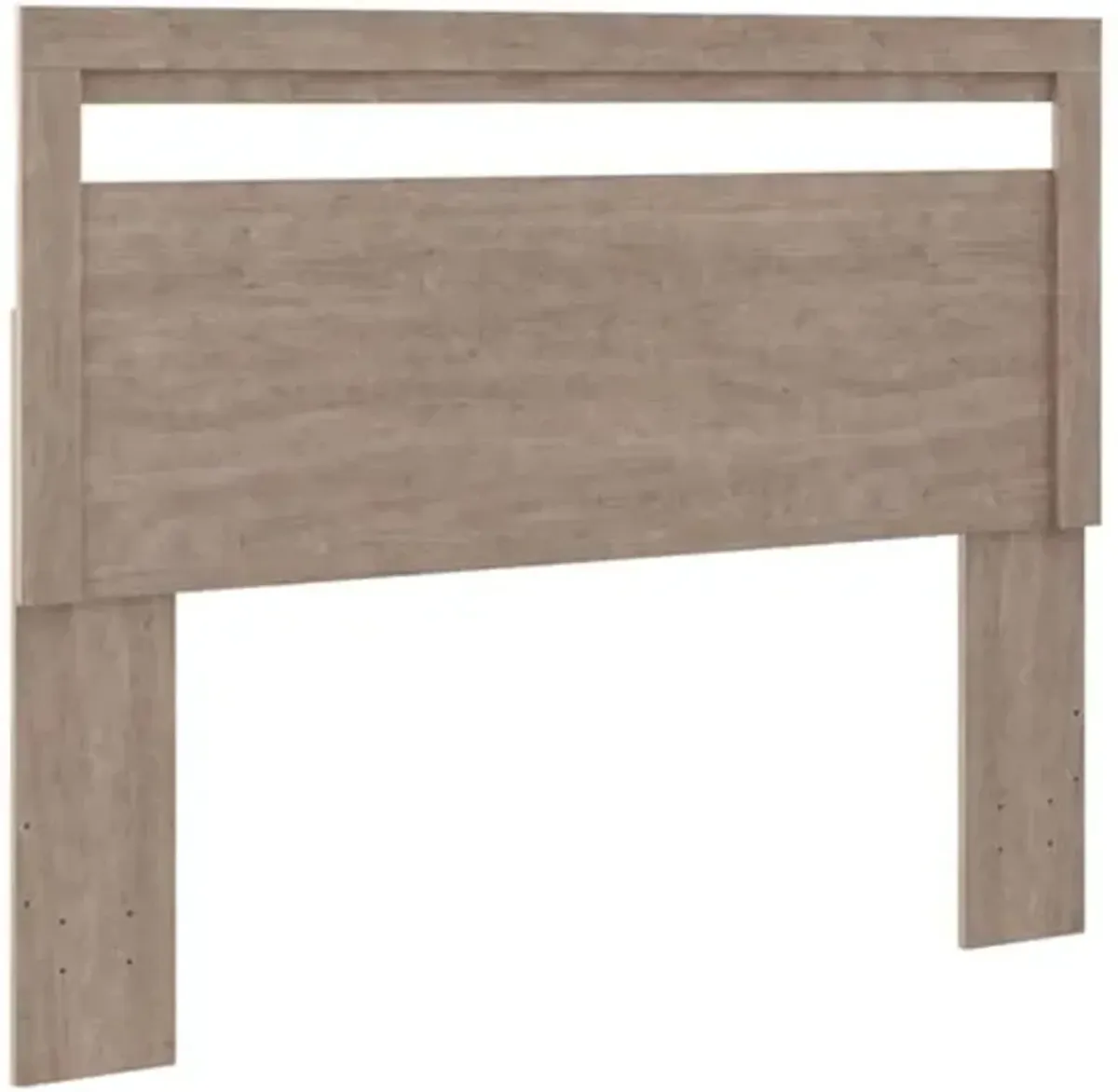 Signature Design by Ashley Flannia Modern Platform Headboard ONLY, Full, Grayish Brown