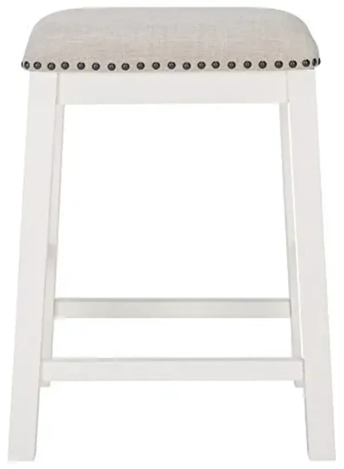 SAFAVIEH Home Collection Aero White 25-inch Counter Stool (Set of 2)