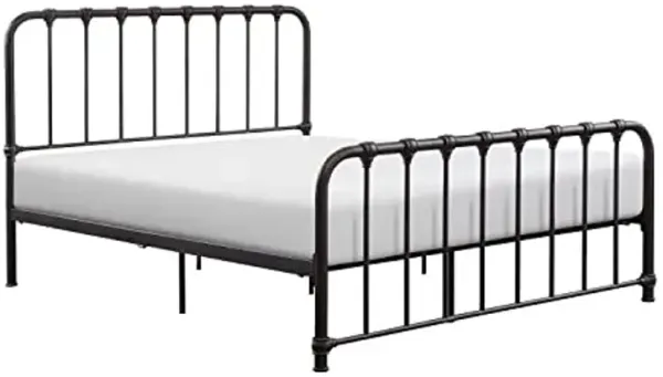 Lexicon Full Metal Bed Frame, Platform Bed with Strong Metal Slat Support Under Bed Storage, Full Bed Frame with Headboard, No Box Spring Needed, Easy Assembly, Full, Dark Bronze