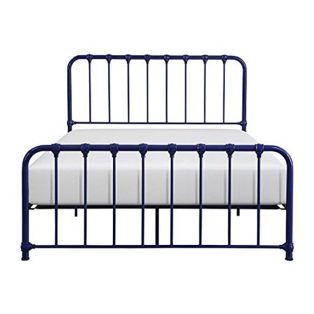 Lexicon Urbana Metal Bed, Full, Navy Blue