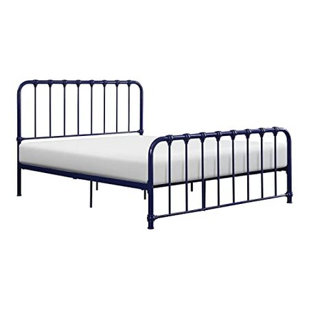 Lexicon Urbana Metal Bed, Full, Navy Blue