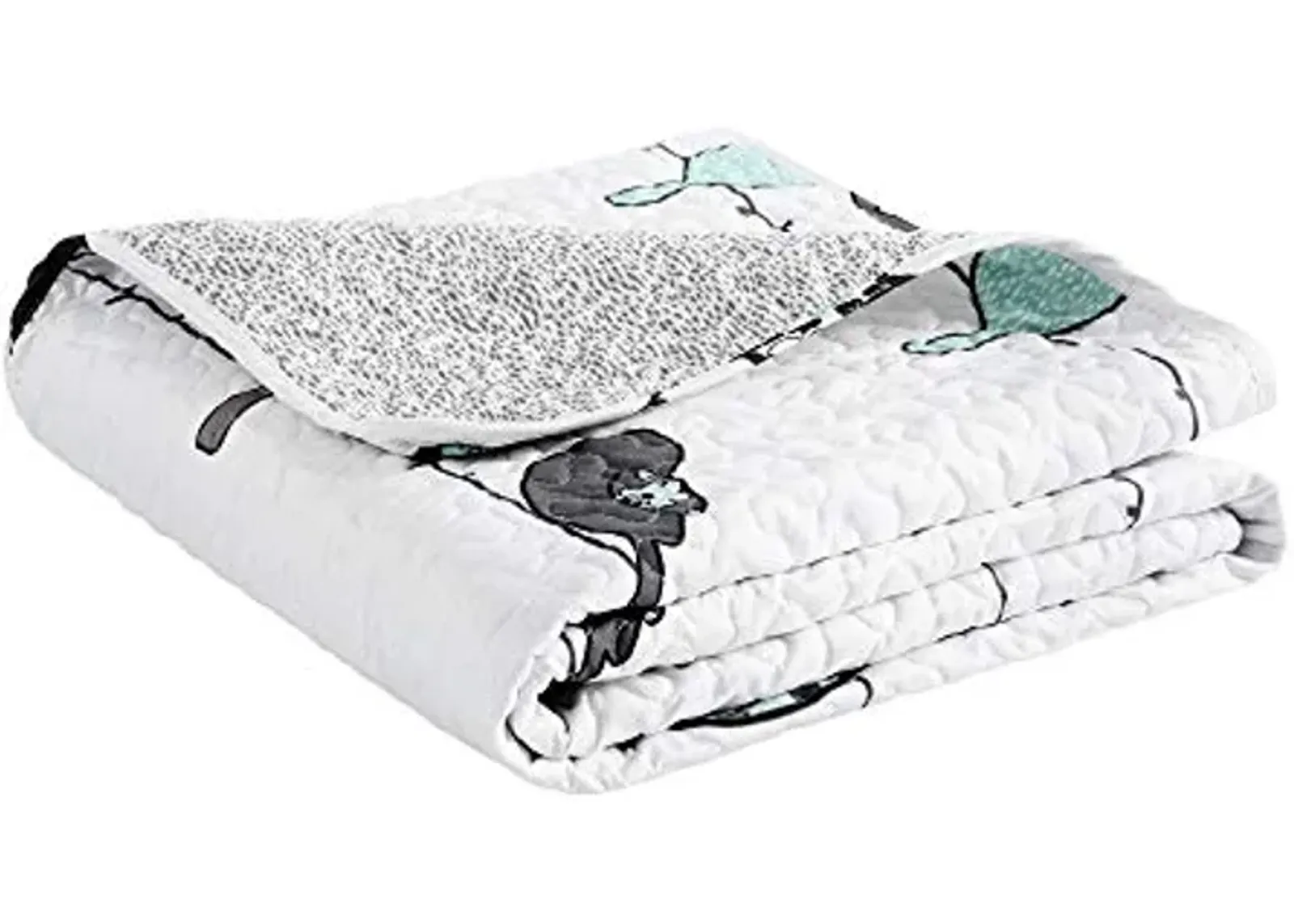 Lush Decor Rowley Birds Throw Blanket, Blue & Gray, 60" L x 50" W