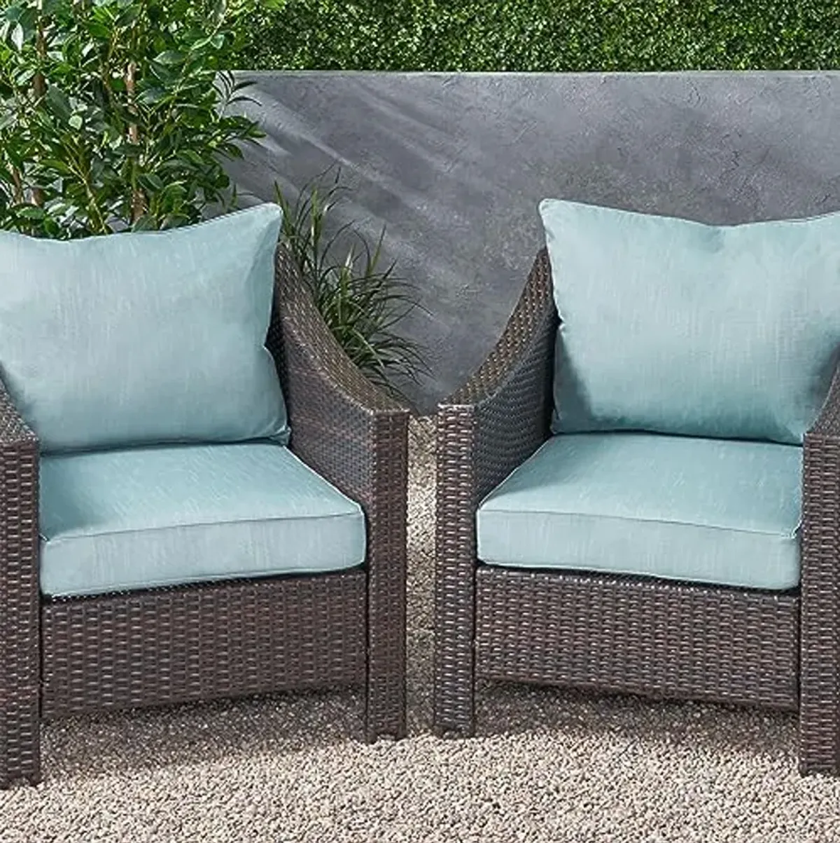 Christopher Knight Home 313424 Cushions, 23.50" D x 27.00" W x 4.00" H, Teal