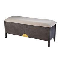 SEI Furniture Hatherleigh Storage Bench, Light Brown, Gray