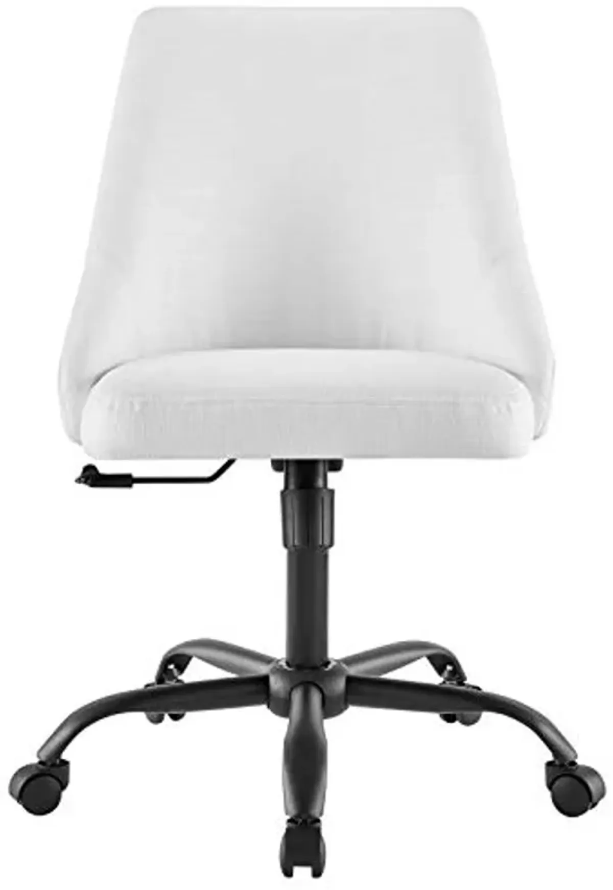 Modway Designate Swivel Upholstered Office Chair, Black White