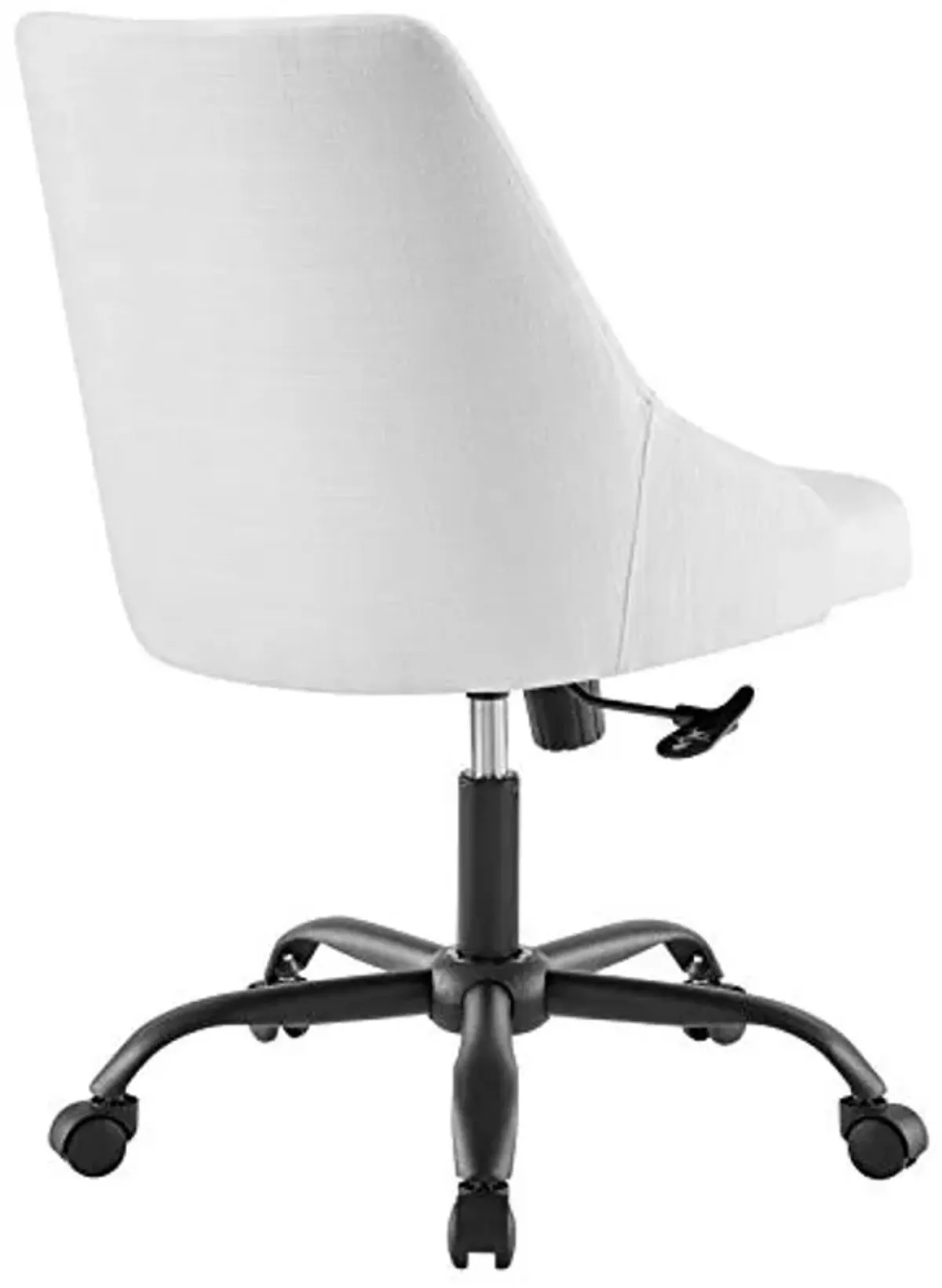 Modway Designate Swivel Upholstered Office Chair, Black White