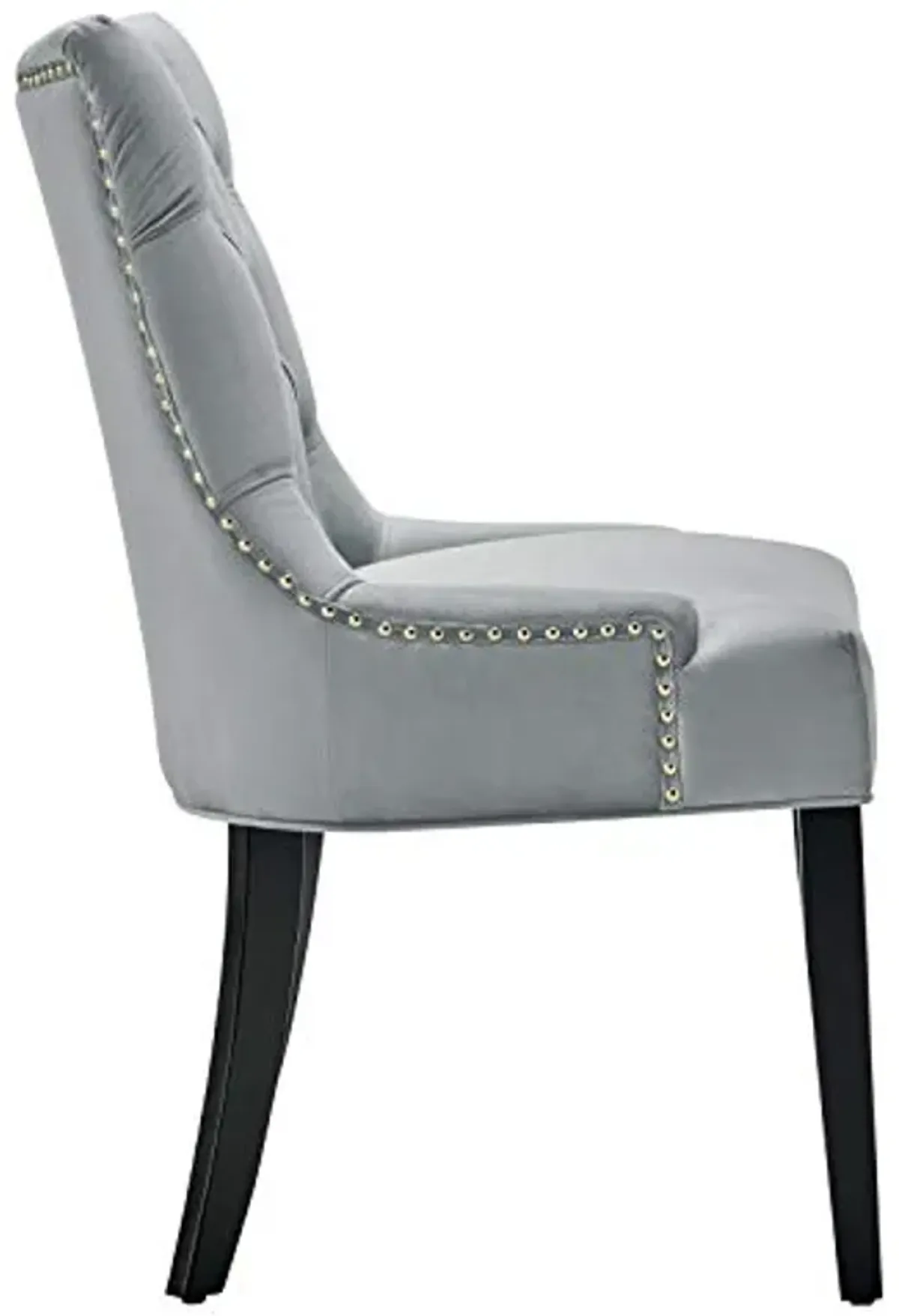 Modway Regent Tufted Performance Velvet Dining Side Chairs-Set of 2, Pack of 2, Light Gray