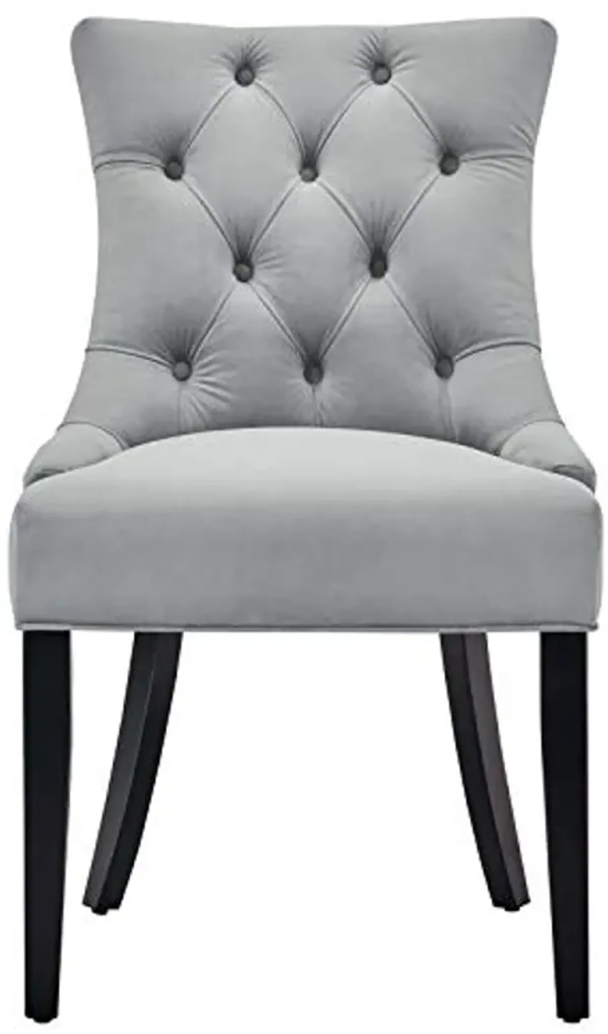 Modway Regent Tufted Performance Velvet Dining Side Chairs-Set of 2, Pack of 2, Light Gray