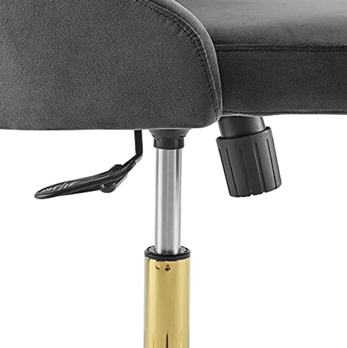 Modway EEI-4368-GLD-GRY Distinct Tufted Swivel Performance Velvet Office Chair, Gold Gray