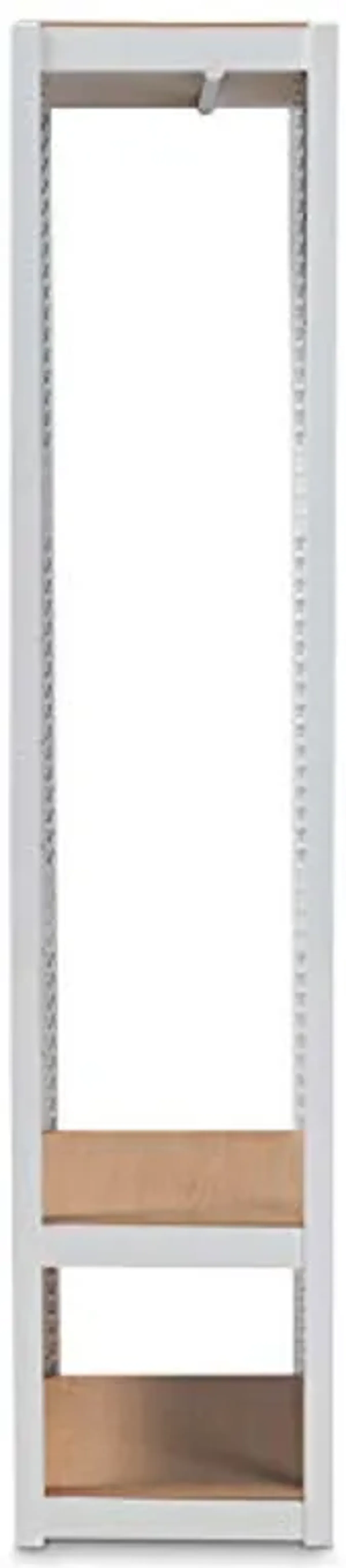 Baxton Studio Elton Modern and Contemporary White Finished Metal 3-Shelf Free-Standing Closet Storage Organizer