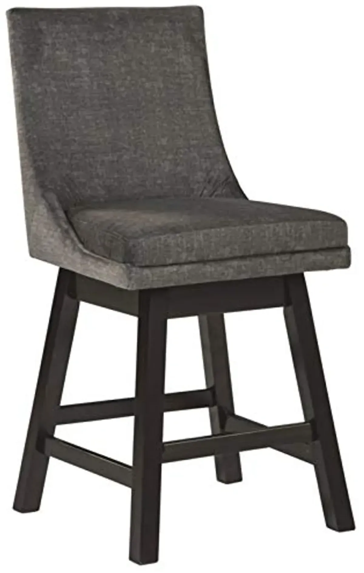 Signature Design by Ashley Tallenger 25" Upholstered Counter Height Barstool, 2 Count, Gray