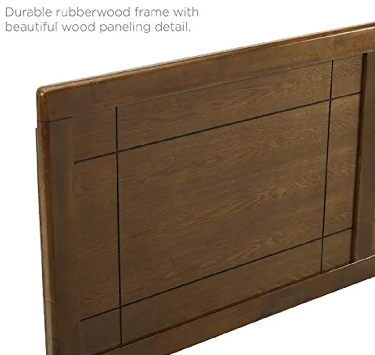 Modway Archie Queen Wood Headboard in Walnut